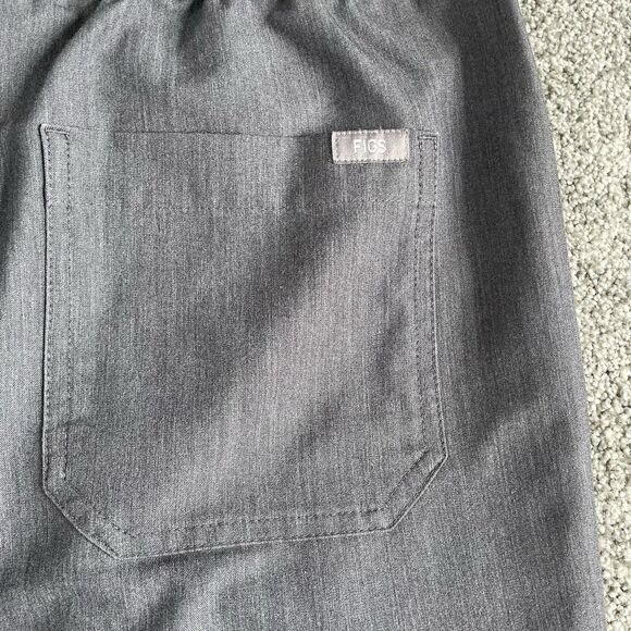 Figs Pisco Basic Scrub Pants Men's Drawstring FM4500T Gray Size Large Tall LT - Picture 3 of 11